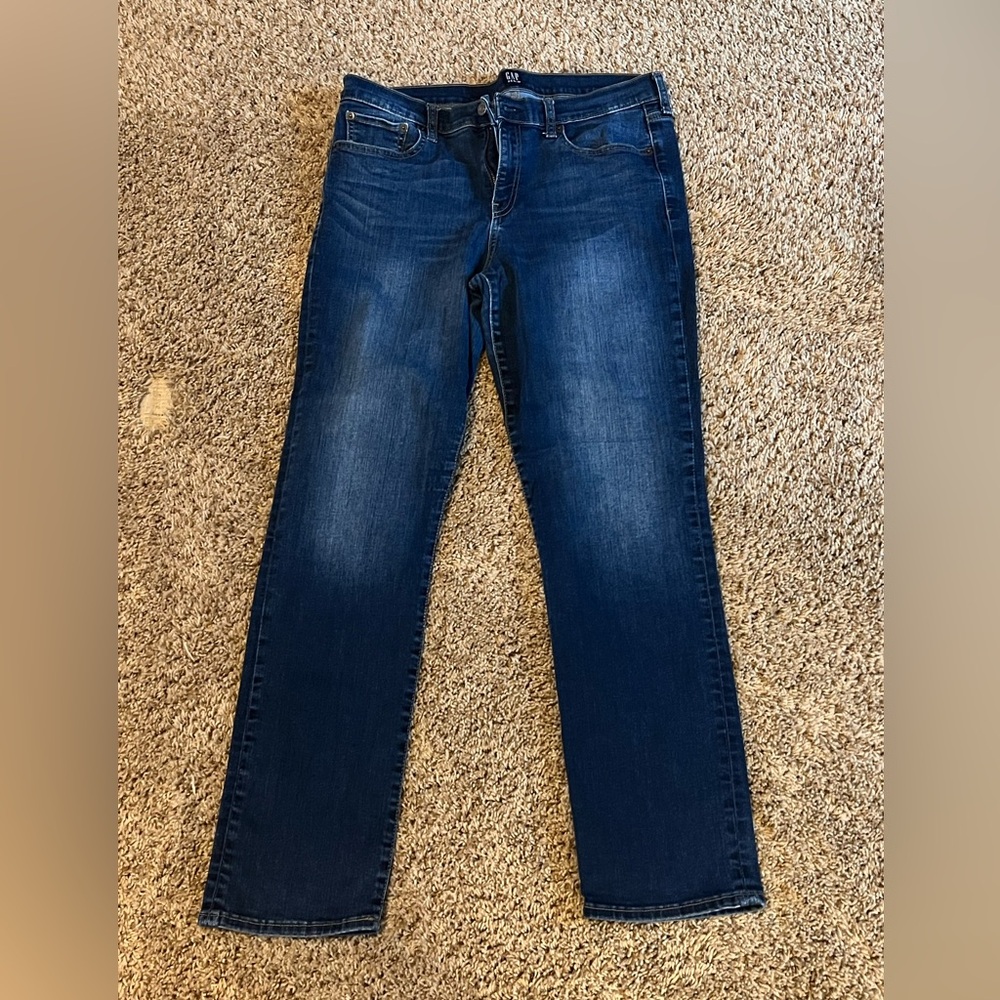 GAP Women's Dark Blue Straight Jeans
